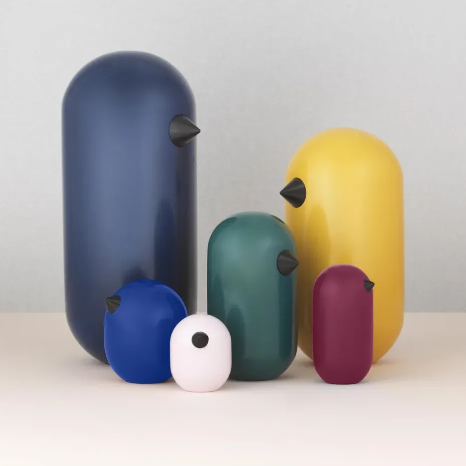 Figura Little Bird, color, azul, 4,5 cm