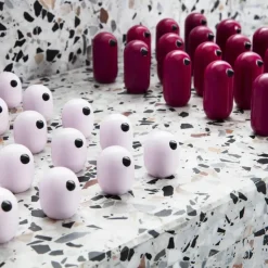 Figura Little Bird, color, rosa, 3 cm