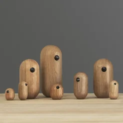 Figura Little Bird, roble, 3 cm