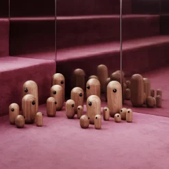 Figura Little Bird, roble, 3 cm