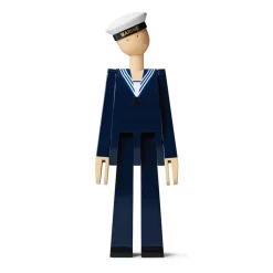 Figura madera Kay Bojesen marinero, azul