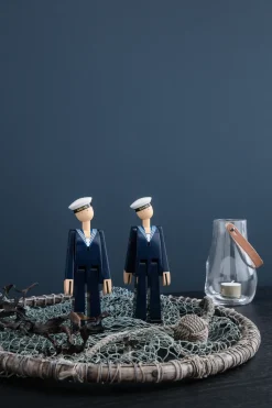 Figura madera Kay Bojesen marinero, azul