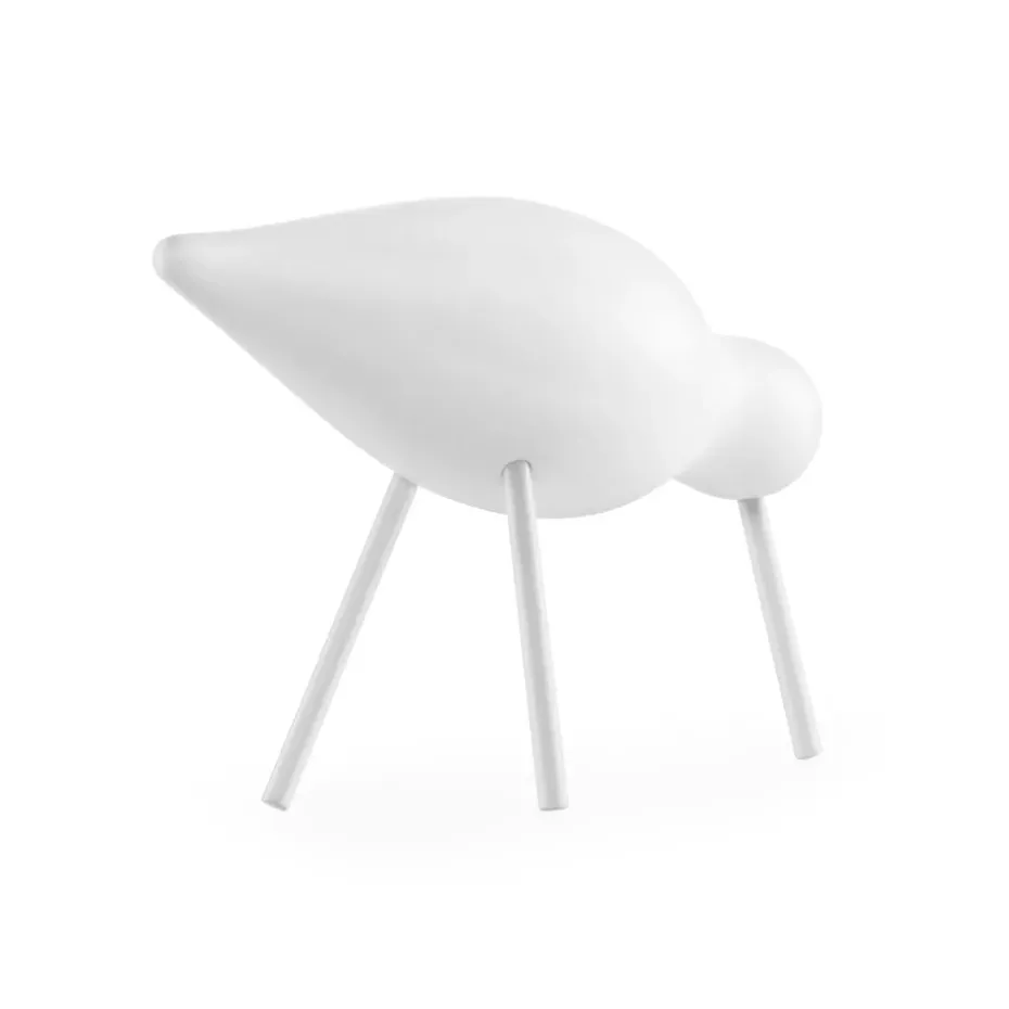 Figura Shorebird, blanco, mediano