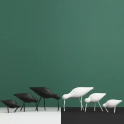 Figura Shorebird, blanco, pequeño