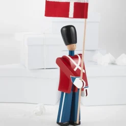 Figura soldado con bandera textil Kay Bojesen, 29,5 cm