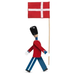 Figura soldado con bandera textil Kay Bojesen, 29,5 cm