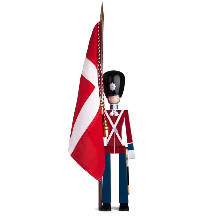 Figura soldado con bandera textil Kay Bojesen, 50 cm