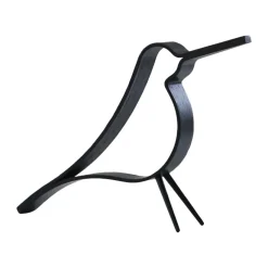 Figura Woody Bird pequeña, roble teñido de negro