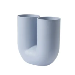Florero Kink 26 cm, Azul claro