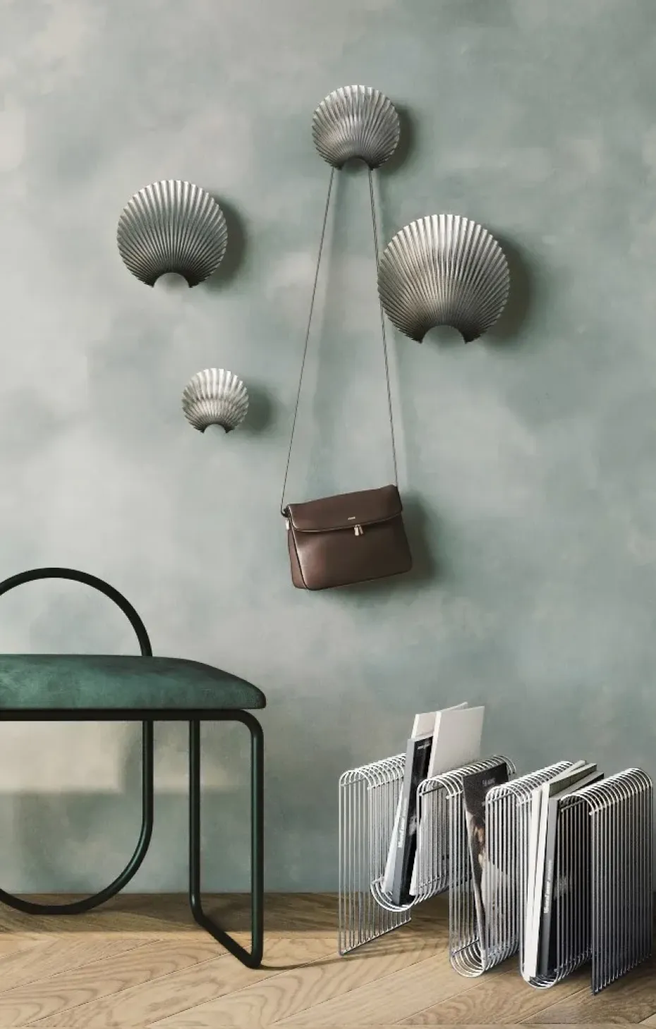 Gancho Concha plata, XS