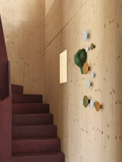 Gancho Dots wood burnt orange, Ø6,5 cm