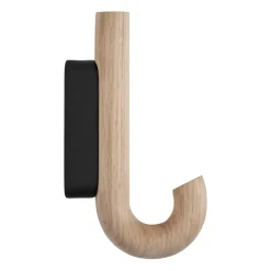 Gancho Hook mini 13,3 cm, Roble-negro