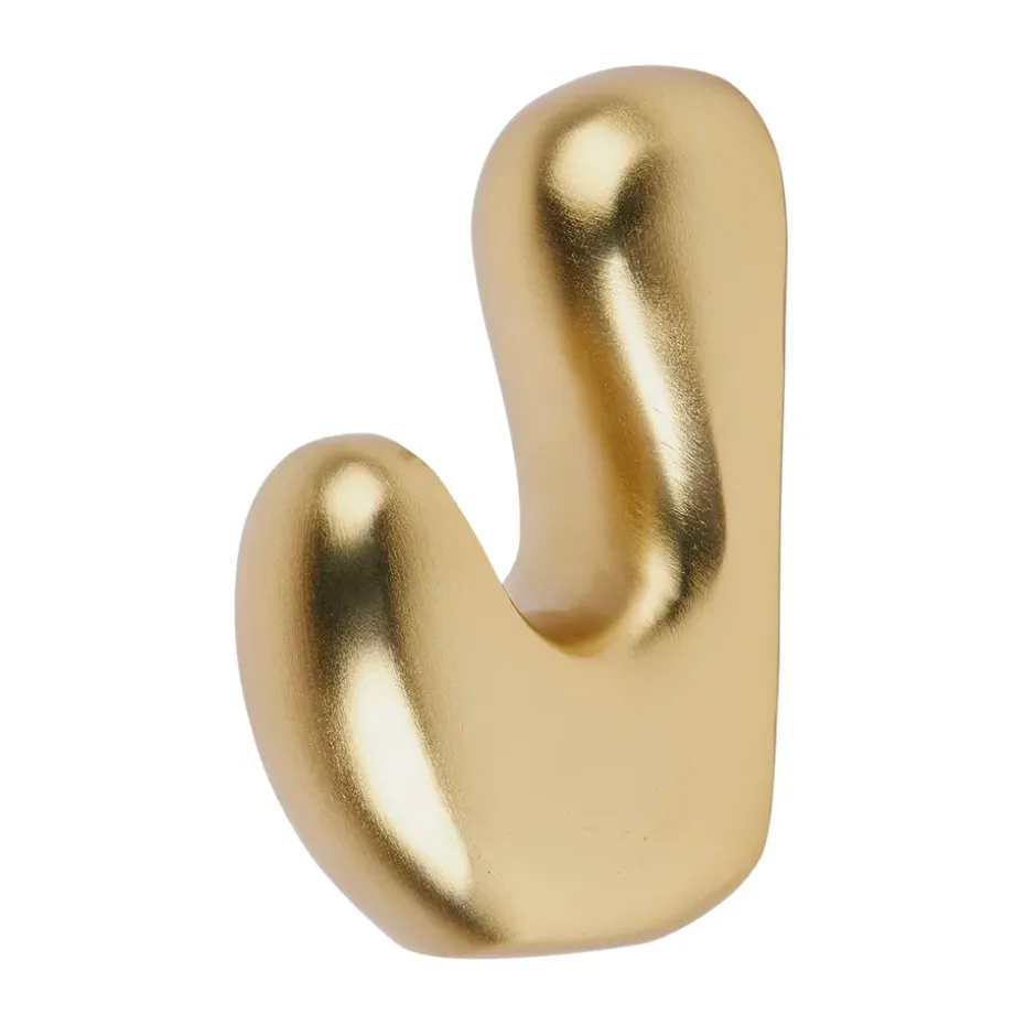 Gancho Roberta 10x7 cm, Brass finish