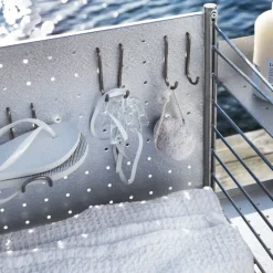 Gancho vertical String Outdoor, Acero inoxidable, paquete de 4