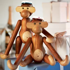 Gorra estudiante para mono Kay Bojesen, Blanco-rojo