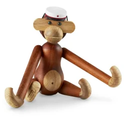 Gorra estudiante para mono Kay Bojesen, Blanco-rojo