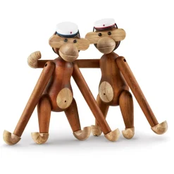 Gorra estudiante para mono Kay Bojesen, Blanco-azul