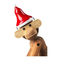 Gorro de Papá Noel para mono mediano Kay Bojesen, Rojo