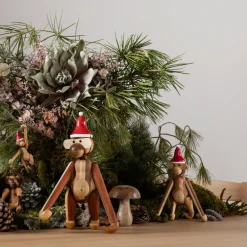 Gorro de Papá Noel para mono mediano Kay Bojesen, Rojo