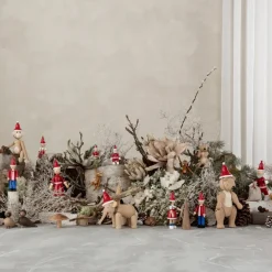 Gorro de Papá Noel para mono mediano Kay Bojesen, Rojo