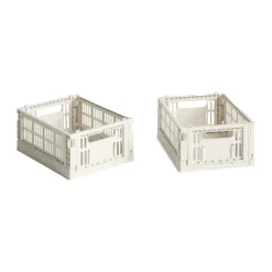 HAY Colour Crate Mini 2-pack 13x17 cm, Off white