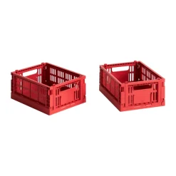 HAY Colour Crate Mini 2-pack 13x17 cm, Red