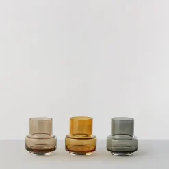 Hurricane tealight no. 25, Sepia brown