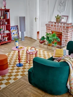 Ilustración Remy con marco 50x70 cm, Rosa