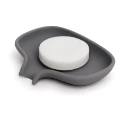 Jabonera con drenaje Soap Saver Flow small, Gris grafito