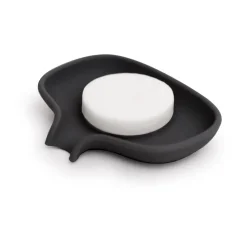 Jabonera con drenaje Soap Saver Flow small, Negro