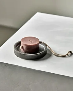 Jabonera Datura Ø12,5 cm, Gris oscuro