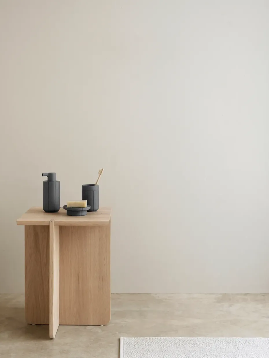 Jabonera Kua, Cedar Wood, Ø11x3,5 cm