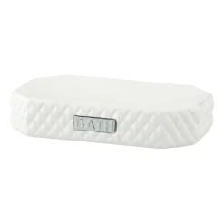 Jabonera Marion 13,5x9 cm, White-silver