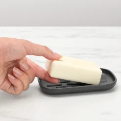 Jabonera ReNew Brabantia, gris oscuro