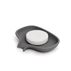 Jabonera silicona con pico para goteo, Grafitgris