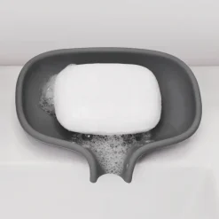 Jabonera silicona con pico para goteo, Grafitgris