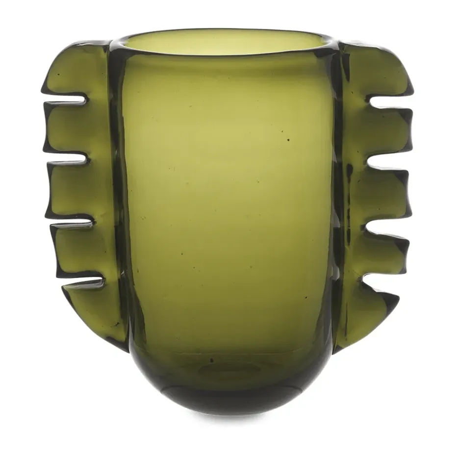 Jarrón Alas, Verde musgo