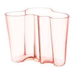 Jarrón Alvar Aalto rosa salmón, 160 mm
