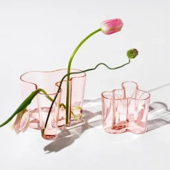 Jarrón Alvar Aalto rosa salmón, 160 mm