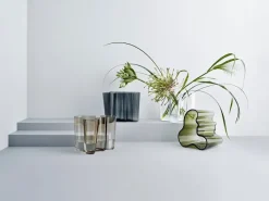 Jarrón Alvar Aalto verde musgo, 160 mm