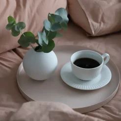 Jarrón Ball blanco, 8 cm