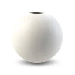 Jarrón Ball blanco, 20 cm