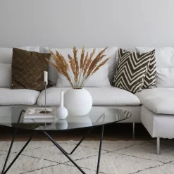 Jarrón Ball blanco, 20 cm