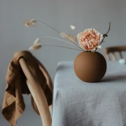 Jarrón Ball coconut, 10 cm