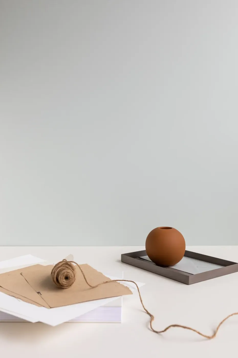 Jarrón Ball coconut, 10 cm