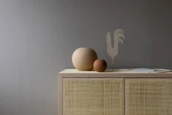 Jarrón Ball coconut, 10 cm