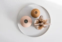 Jarrón Ball coconut, 8 cm