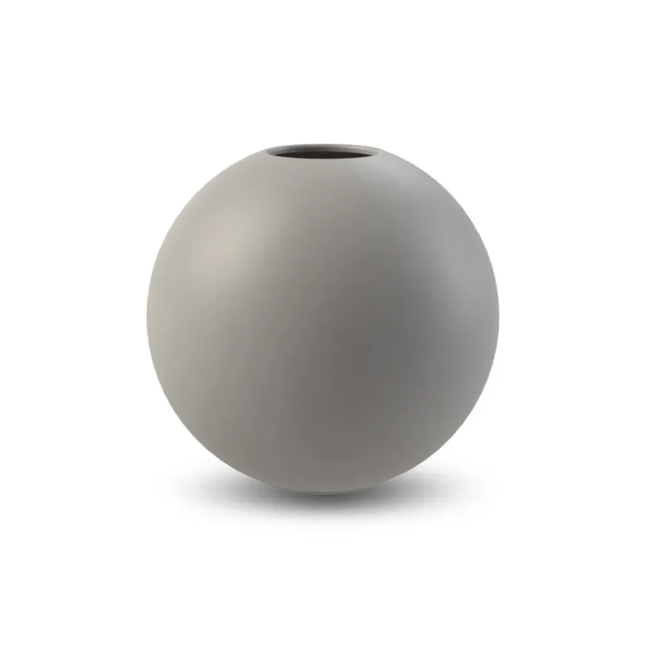 Jarrón Ball gris, 10 cm