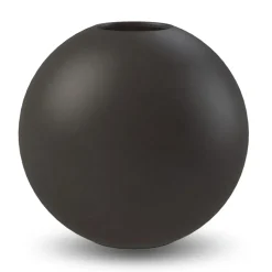 Jarrón Ball negro, 30 cm