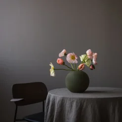 Jarrón Ball olive, 20 cm